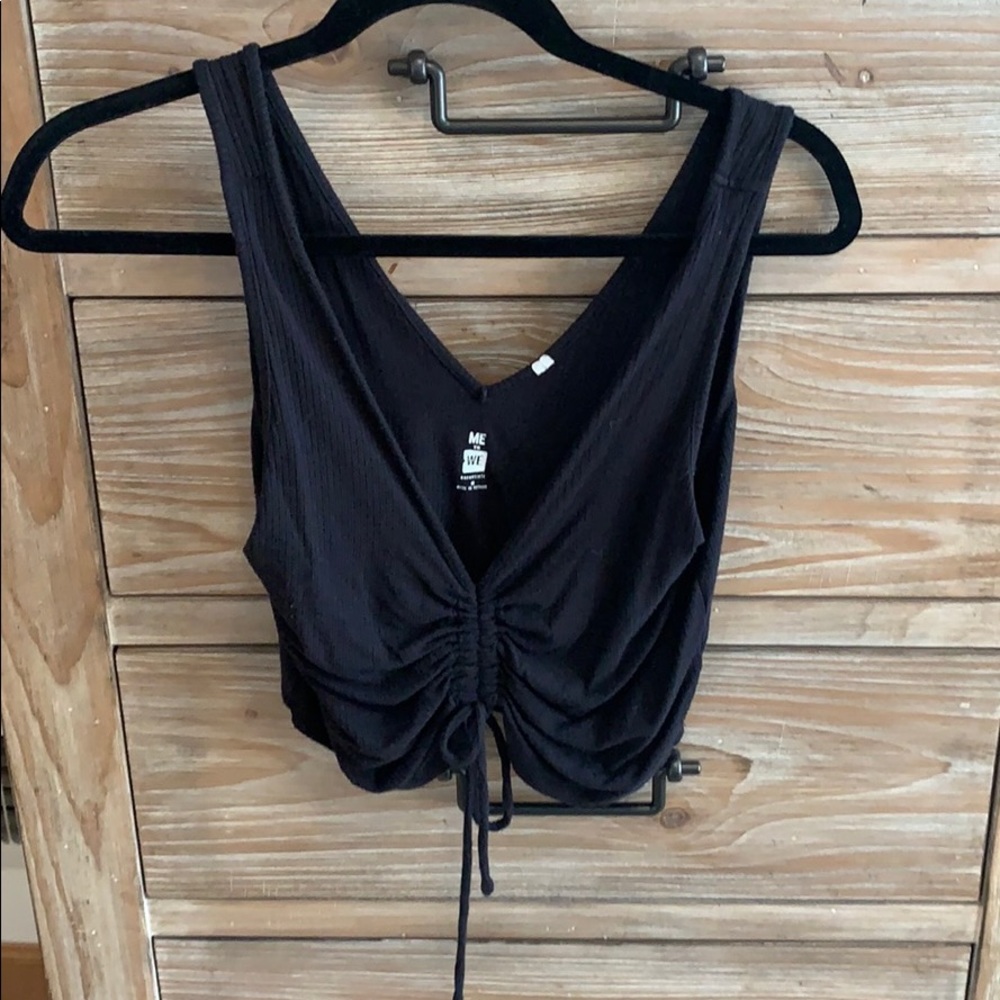 Black Ruched Tank